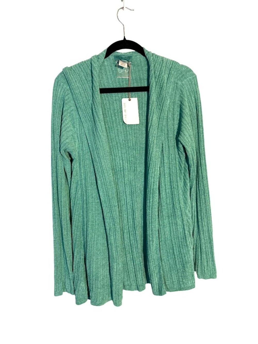 NWT Barefoot Dreams CozyChic Ultra Lite Namaste Hooded Cardigan Turquoise Size L